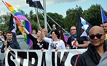 Marta Lempart a un Pride Parade