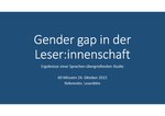 Miniatuur voor Bestand:60 Minuten zu Gender gap in Leser innenschaft in der Wikipedia.pdf