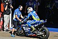 Aleix Espargaró on his Ecstar Suzuki GSX-RR during the 2015 Spanish Grand Prix.