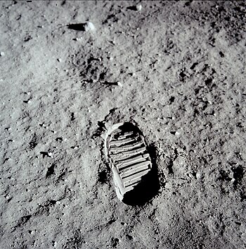 Buzz Aldrin's footprint