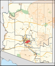 Description de l'image Arizona's 4th congressional district (since 2023).svg.