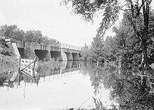 The BR&P line crossed Black Creek between Lincoln Park and Scottsville