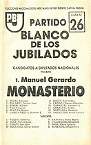 Partido Blanco de los Jubilados