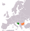 Location map for Bosnia and Herzegovina and Bulgaria.