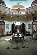 Vue intérieure du palais royal de Bardhaman