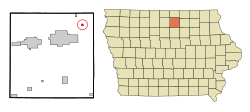 Vị trí trong Quận Cerro Gordo, Iowa