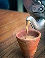 Image 10Indian Masala chai served in a red clay tea cup. (from List of national drinks)