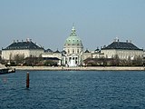 Amalienborg i København. Tegnet af Nicolai Eigtved (1760).