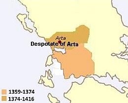 Despotato di Arta - Localizzazione