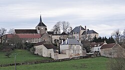 Skyline of Bierry-les-Belles-Fontaines