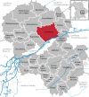 Lage der Gemeinde Essenbach im Landkreis Landshut