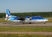 Fokker 50 Estonian Air livrejā 2002. gadā