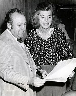 Zurab Tsereteli with Eunice Kennedy Shriver