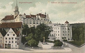 Castillo por Karl-Anton-Denkmal (circa 1905).