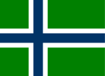 Inofficiell flagga för South Uist, Skottland.