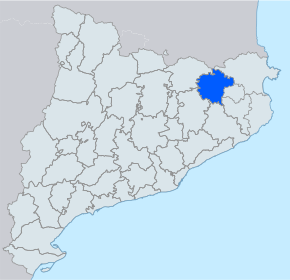 Poziția localității Comarca Garrotxa