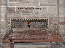 Epitaph des Dompropstes Georg von Andlau, (1390–1466) im Münster von Basel