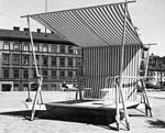 Flyttbart musikpodium i Stockholm, konstruerat av Erik Glemme, 1940-talet