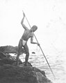 Hawaiian spear fisherman circa 1890