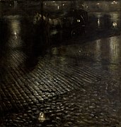Fiacre sous la pluie, 1896