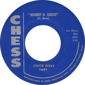 Обложка сингла Чака Берри «Johnny B. Goode» (1958)