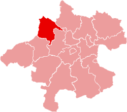 Ligging van het district Schärding in de deelstaat Opper-Oostenrijk