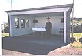 The shrine of St Cuimín with father Paddy Hegarty.