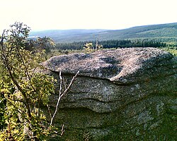 Vrcholová skála na Krogulci