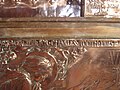 Left side of altar panel about Charles Tooth, brother of Arthur Tooth