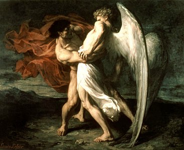 La Lutte de Jacob et l'Ange (1865), Clermont-Ferrand, musée d'Art Roger-Quilliot.