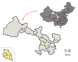 Prefettura autonoma hui di Linxia – Mappa
