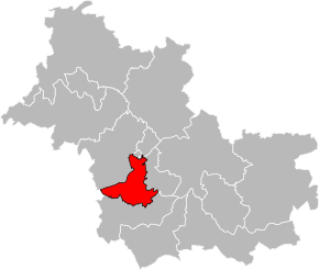 Poziția localității Cantonul Blois-3