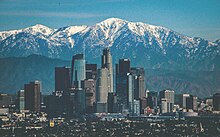 Panorama urbain de la ville de Los Angeles