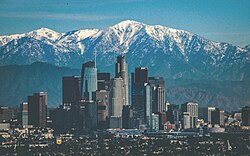 Los Angeles has hosted a total of 41 Grammy Award telecasts Los Angeles, Winter 2016.jpg
