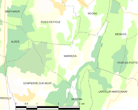 Mapa obce Marnézia