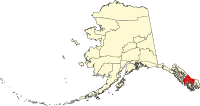 Locatie van Wrangell-Petersburg Census Area in Alaska