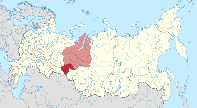Түмен облысы, карта