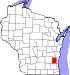 Map of Wisconsin highlighting Washington County.svg