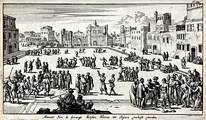 Slave market in Algiers, 1684 Marche aux esclaves d alger gravure.jpg