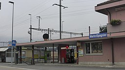 Järnvägsstationen i Marin-Epagnier