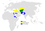 Melanocorypha bimaculata – Verbreitung
