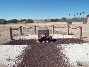 Memorial dedicated to the unknown people buried there during the Great Depression era.