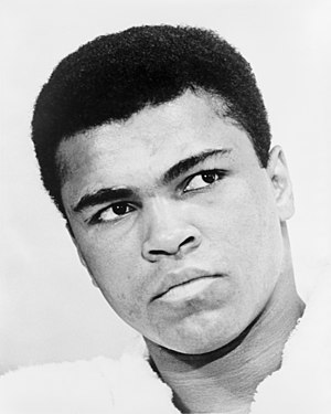 English: Bust portrait of Muhammad Ali, World ...