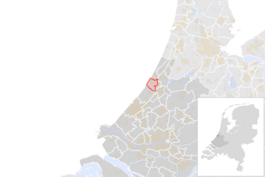 Locatie van de gemeente Katwijk (gemeentegrenzen CBS 2016)