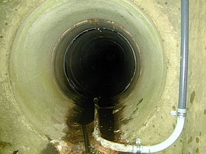 Interior photo of a large sanitary sewer from ...