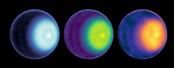 Planet Uranus - North Pole - Cyclone (VLA; October 2021) PIA25951-Uranus-NorthPole-Cyclone-October2021.jpg