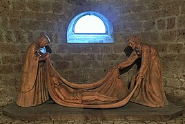 Interior de la iglesia del Santo Sepulcro en Acquapendente.