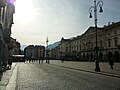 Place Émile-Chanoux et l'Hôtel de Ville.