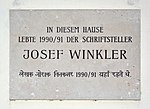 Josef Winkler - Gedenktafel