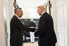 Lee with U.S. President Donald Trump in October 2017 President Donald Trump bids farewell to Singapore Prime Minister Lee Hsien Loong.jpg